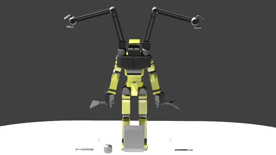 Low Poly Construction Mech -Adjutor preview image 2